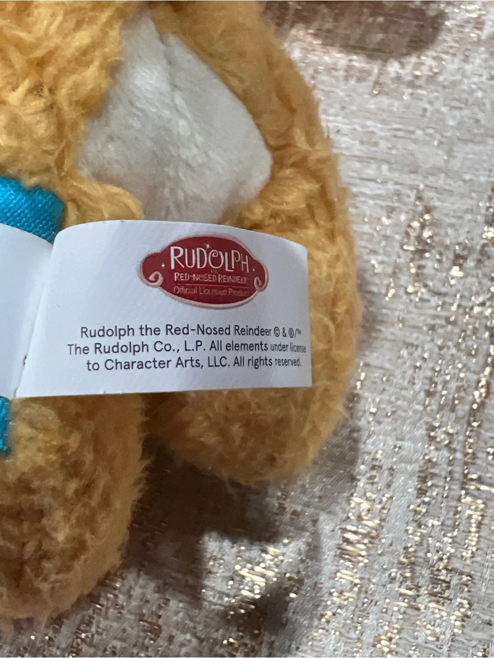 Bark Box Baby Rudolph The Red Nosed Reindeer Squeaker Dog Toy Plush